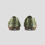 Dry Huarache Shoe // Olive Green + Brown Insole (US Size 8)