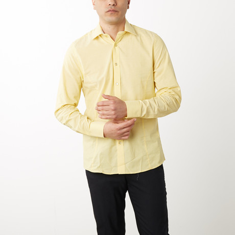 Donny Slim-Fit Dress Shirt // Yellow (S)