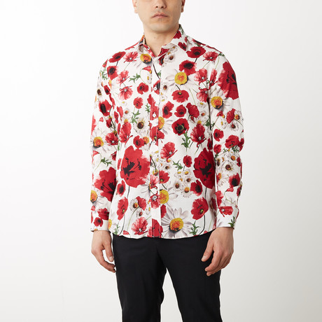 Hector Slim-Fit Dress Shirt // Multi (S)