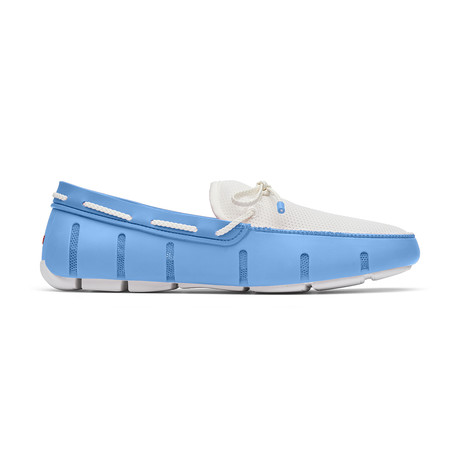 Braided Lace Loafer // Norse Blue + White (US: 8)