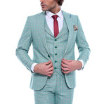 Frederic 3-Piece Slim-Fit Suit // Light Green (Euro: 52)