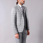 Reggie 3-Piece Slim-Fit Suit // Gray (Euro: 50)