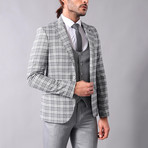 Reggie 3-Piece Slim-Fit Suit // Gray (Euro: 56)