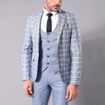 Freeman 3-Piece Slim-Fit Suit // Light Blue (Euro: 52)
