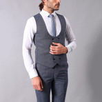 Lon 3-Piece Slim-Fit Suit // Smoke (Euro: 44)