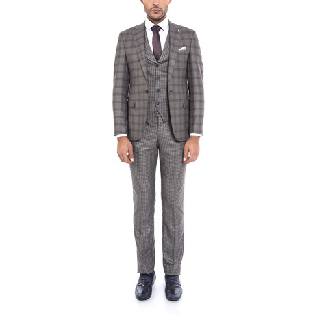 Bryon 3-Piece Slim-Fit Suit // Mink (Euro: 44)