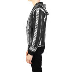 Baroque Medusa Cotton Zip-up Sweatshirt // Black (S)