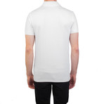 Cotton Pique Medusa Polo Shirt // White (Medium)