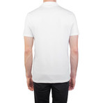Pima Cotton Circular Medusa Polo Shirt // White (L)