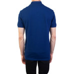Cotton Pique Medusa Pocket Polo Shirt // Royal Blue (Large)