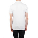 Cotton Pique Medusa Pocket Polo Shirt // White (M)