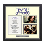 Signed + Framed Lyric Collage // Temple of the Dog