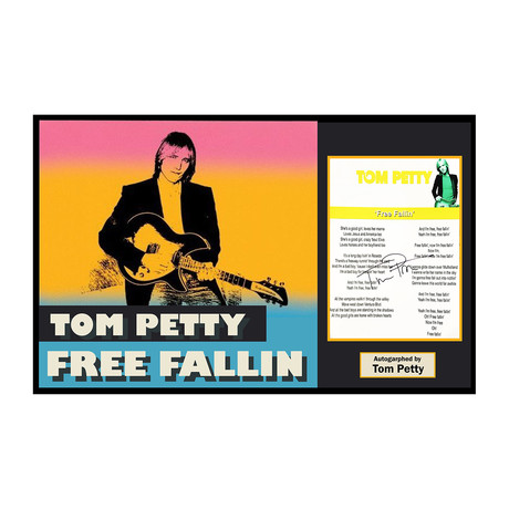 Signed + Framed Lyric Collage // Tom Petty