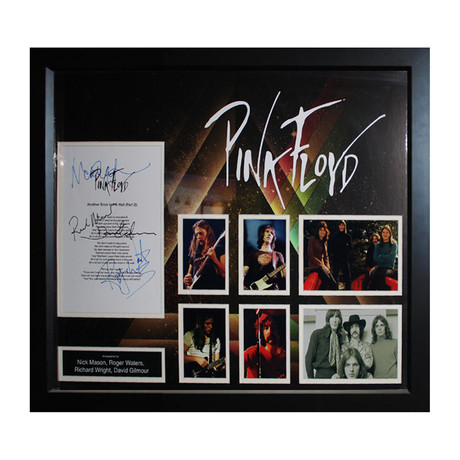 Signed + Framed Lyric Collage // Pink Floyd