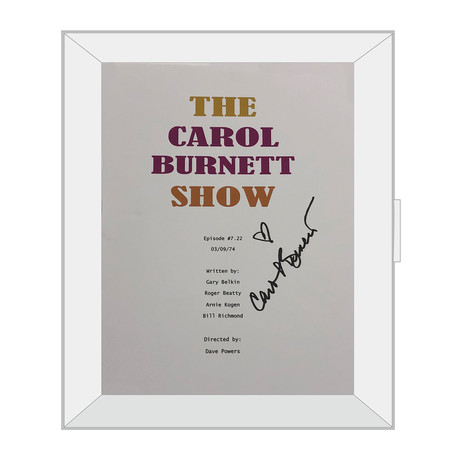 Framed Script // The Carol Burnett Show