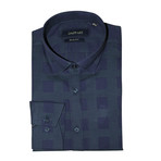 Helens Shirt // Navy Blue + Green (S)