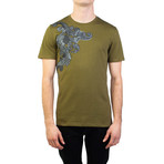 Baroque Graphic T-Shirt // Military Green (Large)
