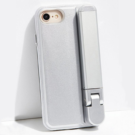 SnapStyk Hybrid Phone Case // Silver (iPhone 6/7/8)