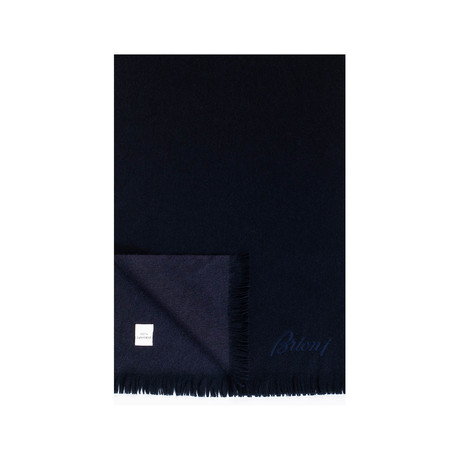 Cashmere Silk Scarf // Navy Blue