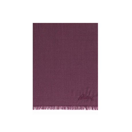 Pattern Cashmere Silk Scarf // Magenta