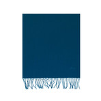 Brioni // Cashmere Silk Scarf // Blue