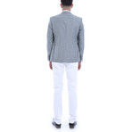 Rudolf 3-Piece Slim-Fit Suit // Gray + White (Euro: 56)