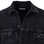Women's LGBQT Embroidered Denim Jacket // Black (0)