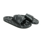 Men's Allover Logo-Stamped Pool Slide Sandals // Black (Euro: 40)