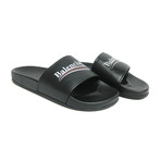 Men's Campaign Logo Flat Pool Slide Sandals // Black (Euro: 40)