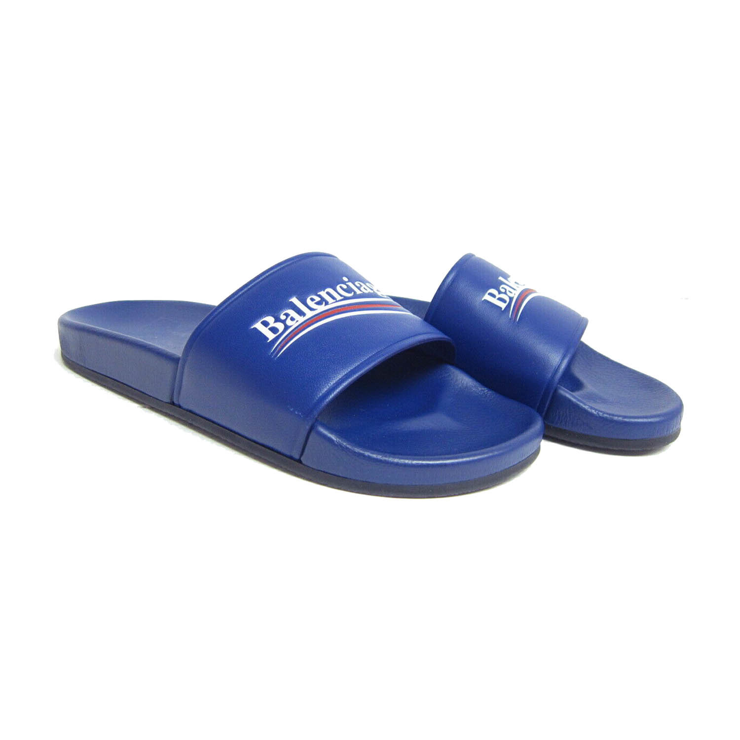Men's Campaign Logo Flat Pool Slide Sandals // Blue (Euro: 40 ...