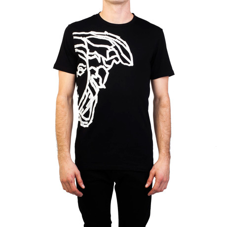 Tape' Medusa Graphic T-Shirt // Black (Small)