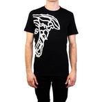 Tape' Medusa Graphic T-Shirt // Black (Medium)