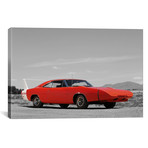 1969 Dodge Charger Daytona Color Pop // Unknown Artist (26"W x 18"H x 0.75"D)