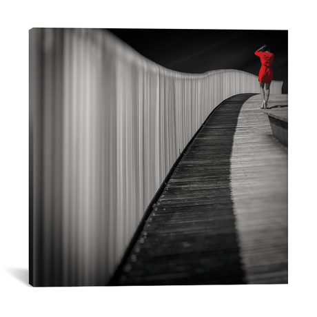 Woman In Red // MARCOantonio (18"W x 18"H x 0.75"D)