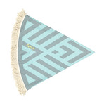 Benagil Round // Mint + Blue