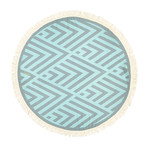 Benagil Round // Mint + Blue