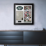 Signed + Framed Contract Collage // Joe Namath