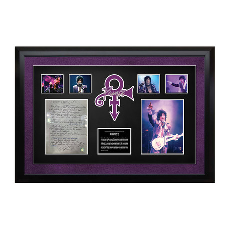 Signed + Framed Lyric Collage // Prince