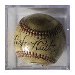 Signed + Framed Baseball // Babe Ruth