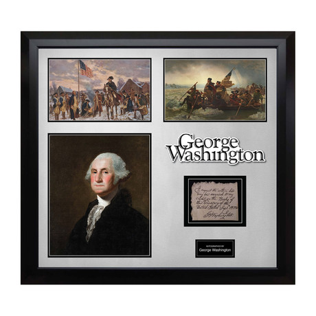Signed + Framed Signature Collage // George Washington