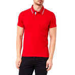 Solid Pocket Polo // Red (S)