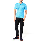 Seed Pattern Polo // Turquoise (L)
