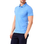 Solid Pocket Polo // Blue (L)