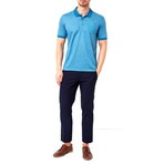 Micro-Dotted Polo // Turquoise (M)