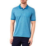 Micro-Dotted Polo // Turquoise (XL)