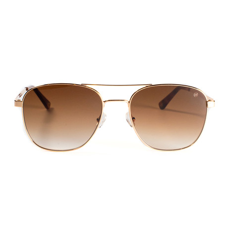 Nelson Sunglasses // Gold + Gradient Brown