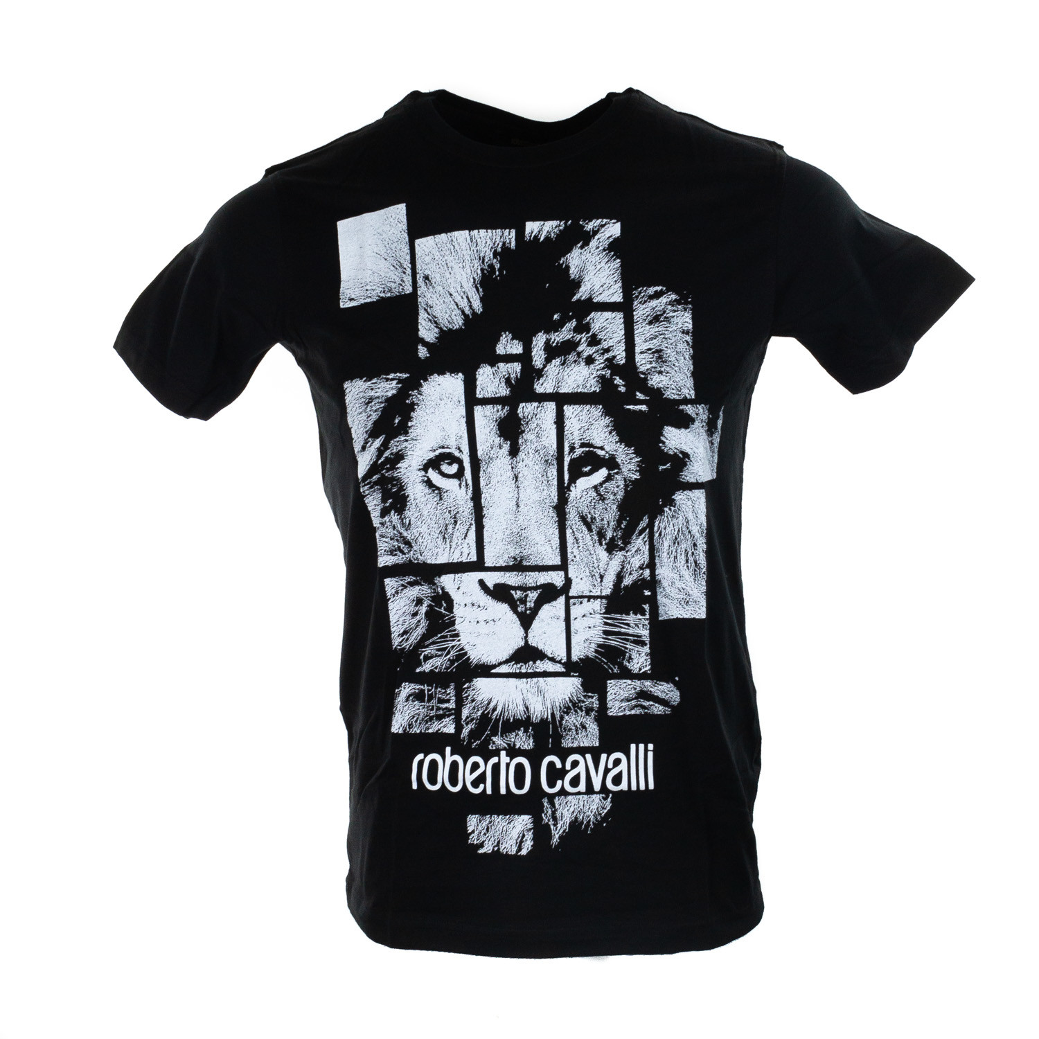 Lion Graphic T-Shirt // Black (S) - Roberto Cavalli - Touch of Modern