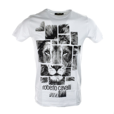 Lion Graphic T-Shirt // White (S)