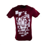 Lion Graphic T-Shirt // Burgundy (XL)