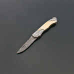 Damascus Pocket Knife // VK250